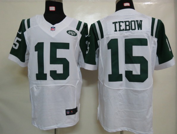 Nike Elite Jersey New York Jets 15 Tebow White